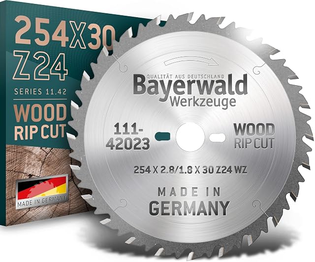 Lama circolare Bayerwald da 254 mm a 24 denti, fotografia del prodotto