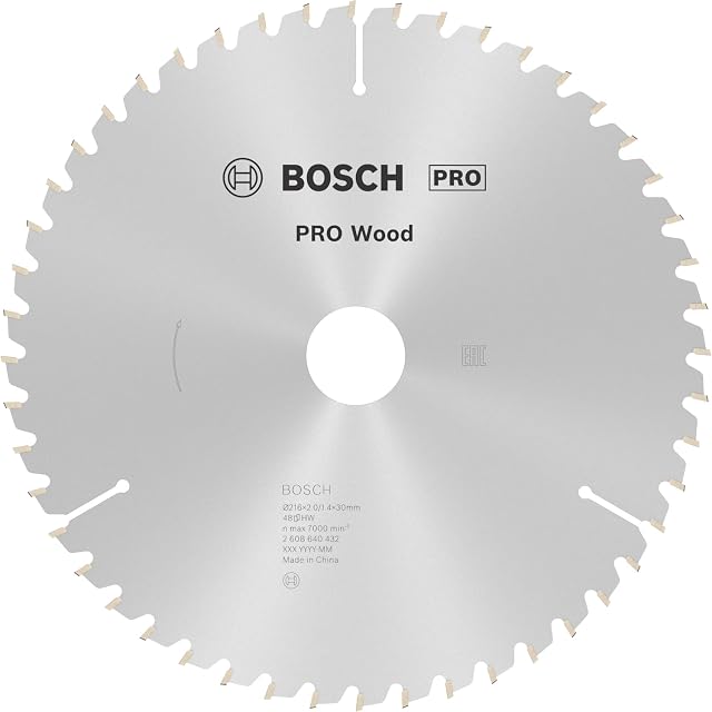 Lama circolare Bosch Optiline Wood da 216 mm, fotografia del prodotto