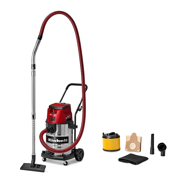 Aspiratore a batteria per solidi e liquidi Einhell TE-VC 36/30 Li, fotografia del prodotto
