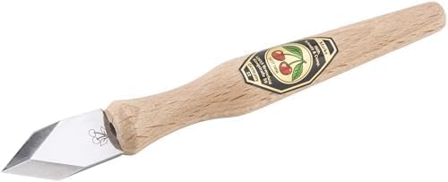 Coltello da tracciatura Kirschen con manico in faggio, fotografia del prodotto