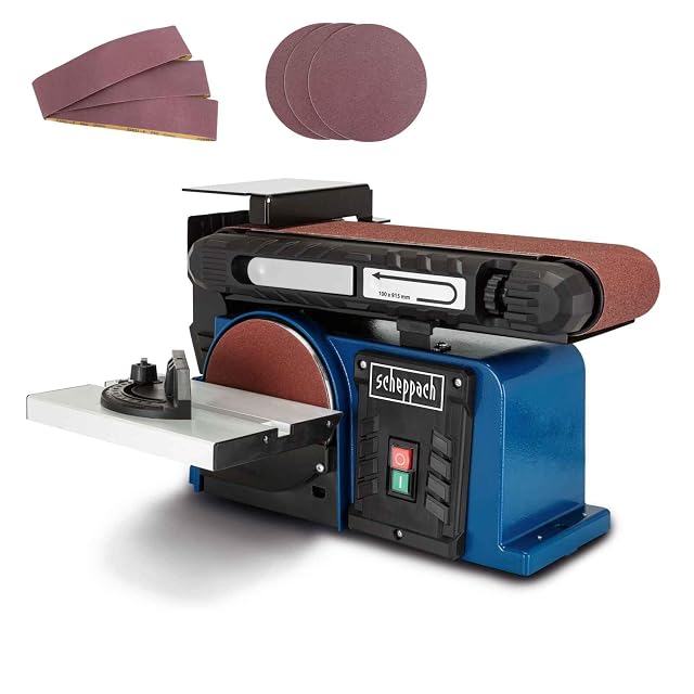 Levigatrice a nastro e disco Scheppach BTS900, fotografia del prodotto