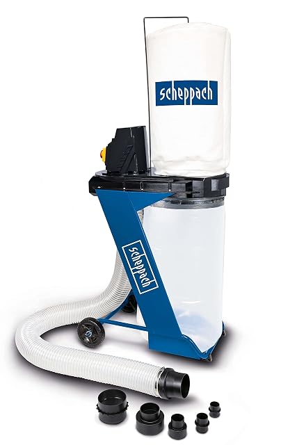 Aspiratore per trucioli Scheppach HD12 con sacco da 75 litri e ruote, fotografia del prodotto