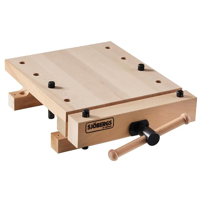 Postazione con morsa portatile in faggio Sjöbergs Smart Workstation Pro, fotografia del prodotto